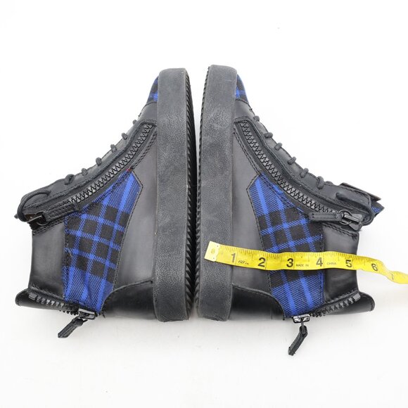 Giuseppe Zanotti Gerard Plaid Women's EU 35.5 Mid Top Sneakers Lace Up - Picture 6 of 11
